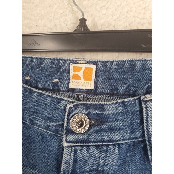 Hugo Boss Orange Blue Jeans Mens 32x30 Buttonfly Straight Leg (31x29) - Picture 9 of 12